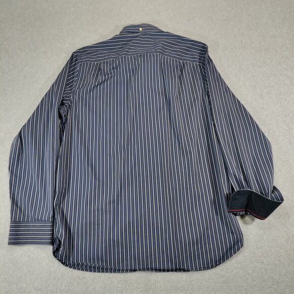 Victorinox Shirt Men Large Tailored Fit Flip Cuff Vented Performance Button Down - Picture 2 of 9